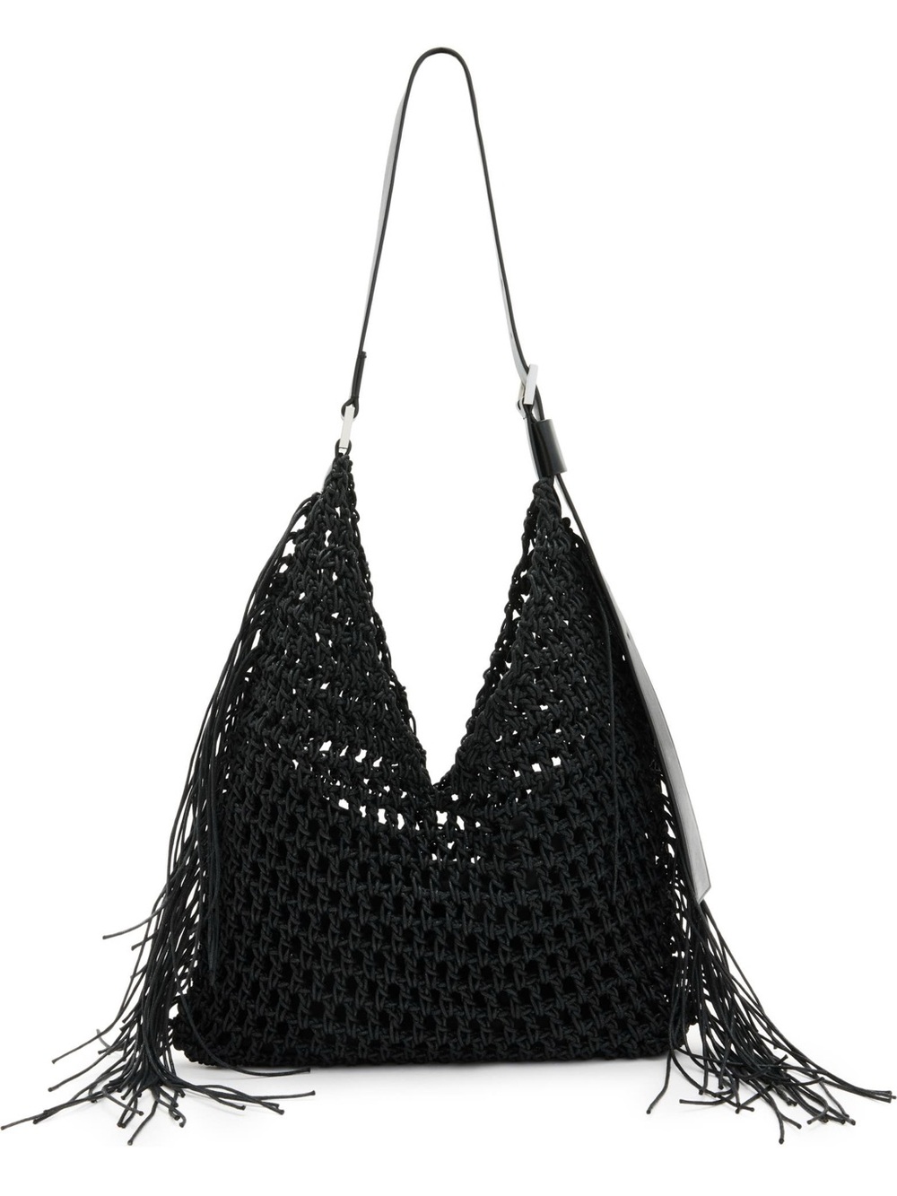 AllSaints Sabine Macramé Shoulder Bag